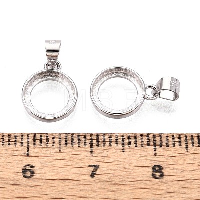 925 Sterling Silver Pendant Cabochon Settings STER-N016-87B-P-1