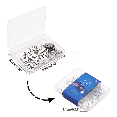 Unicraftale 12 Constellation/Zodiac Sign 304 Stainless Steel Charms STAS-UN0003-19P-1