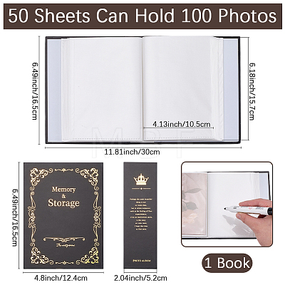 Paper Cover Interstitial Album Book AJEW-CP0011-01C-1