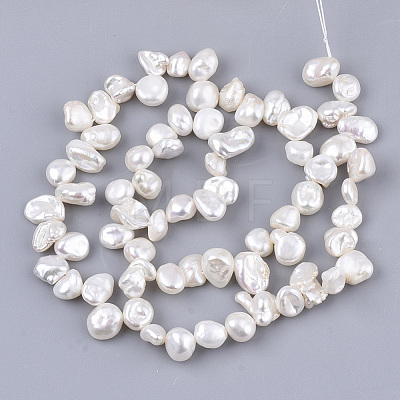 Natural Baroque Pearl Keshi Pearl Beads Strands PEAR-Q015-028-1