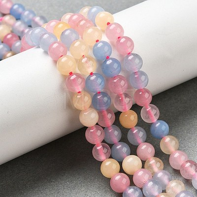 Dyed Natural Malaysia Jade Beads Strands G-G021-02A-14-1