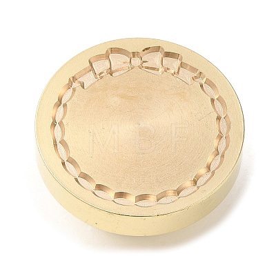 Golden Plated Wax Seal Brass Stamp Head LS-AJEW-C031-01E-1