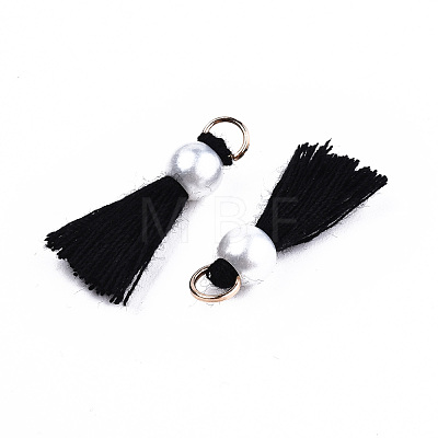 Polycotton(Polyester Cotton) Tassel Pendant Decorations FIND-T052-13B-1