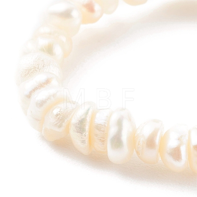 Natural Cultured Freshwater Pearl Beaded Stretch Rings RJEW-JR00348-04-1
