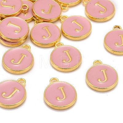 Golden Plated Alloy Enamel Charms ENAM-S118-07J-1