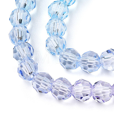Transparent Glass Beads Strands X-GLAA-E036-07Q-1