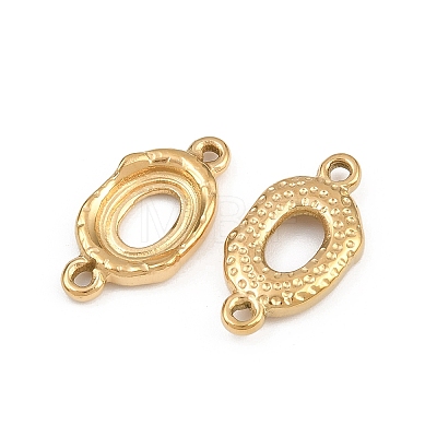 304 Stainless Steel Connector Cabochon Settings STAS-L303-29G-1