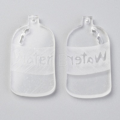 Transparent Acrylic Pendants TACR-O003-02-1