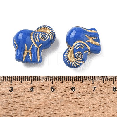 Plating Opaque Acrylic Beads AC-CBA6852-04-1