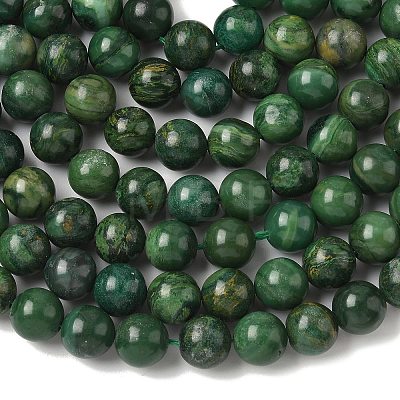Natural African Jade Beads Strands G-D840-53-10mm-A-1