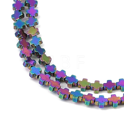 Electroplated Synthetic Non-magnetic Hematite Beads Strands G-J211-A05-01-1