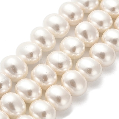 Electroplated Shell Pearl Beads Strands BSHE-C009-03B-1