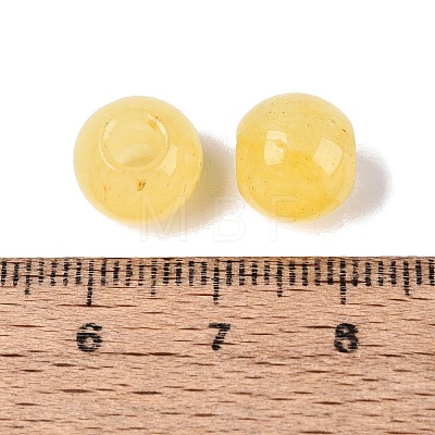 Natural White Jade European Beads G-Q607-01A-18-1