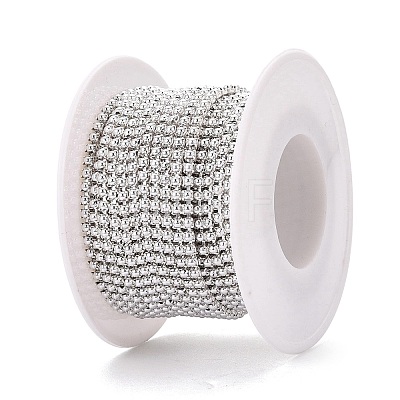 Iron & ABS Plastic Imitation Pearl Tennis Chains CH-Q006-01A-18-1