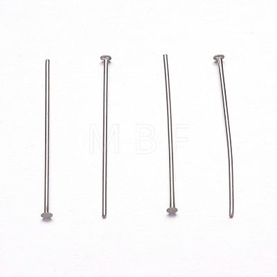 Tarnish Resistant 304 Stainless Steel Flat Head Pins STAS-H358-06C-1
