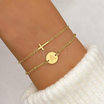304 Stainless Steel Chain Bracelets FS-WGDF801-01-1