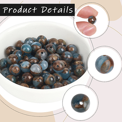 80Pcs Natural Chalcedony Beads Strands G-PA0002-36B-1
