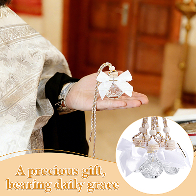 Car Hanging Glass Perfume Bottles AJEW-WA0004-27-1