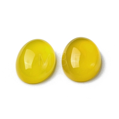 Natural Yellow Agate Cabochons G-A029-01-05-1