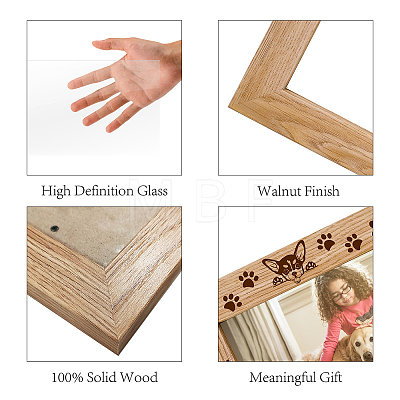 Natural Wood Photo Frames AJEW-WH0292-019-1