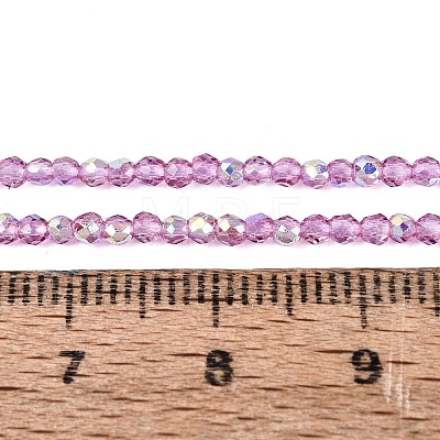 Transparent Glass Beads Strands EGLA-N028-01A-A04-1