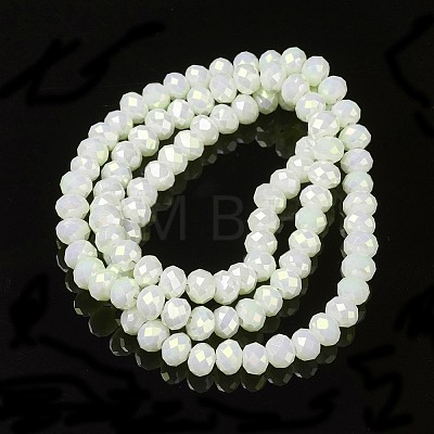 Electroplate Opaque Glass Beads Strands EGLA-A034-P8mm-T15-1