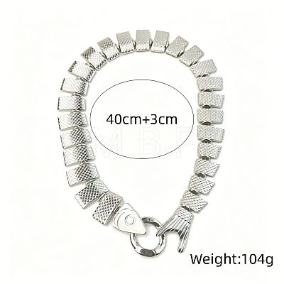 Summer Beach Alloy Fish Scale Chain Choker Necklaces for Women WG6BF08-02-1