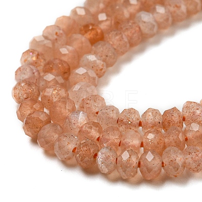 Natural Peach Moonstone Beads Strands G-A097-C02-01-1