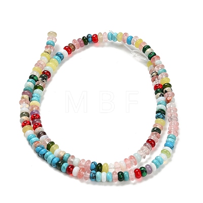 Natural & Synthetic Mixed Gemstone Beads Strands G-K343-C42-01-1