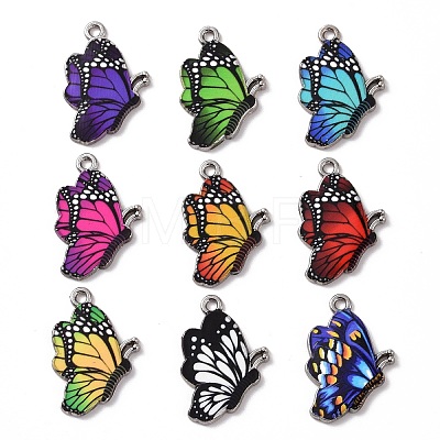 Alloy Enamel Pendants ENAM-B054-09P-1
