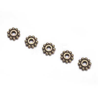 Gear Tibetan Style Alloy Spacer Beads X-MAB145-NF-1