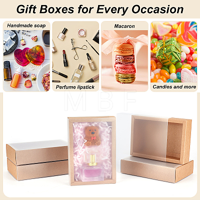 Kraft Paper Storage Gift Drawer Boxes CON-WH0089-37D-01-1