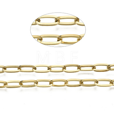 304 Stainless Steel Paperclip Chains STAS-R115-02A-1