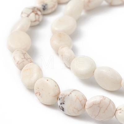 Natural Howlite Beads Strands G-P494-B02-1