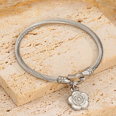Women's 304 Stainless Steel Bangles FS-WG6A5B9-02-1