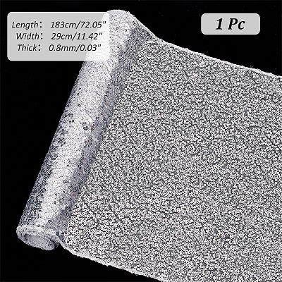 Polyester Sequin Table Runners AJEW-WH0248-487A-1