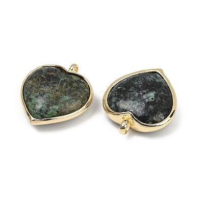 Natural African Turquoise(Jasper) Pendants G-K347-10G-04-1
