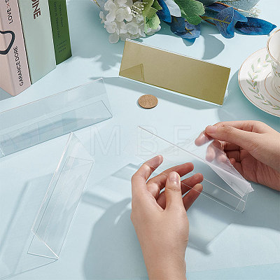 Acrylic Slant Back Price Frame LS-ODIS-WH0043-10A-1