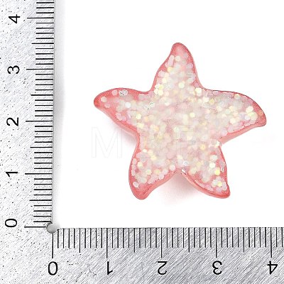 Marine Organism Theme Resin Cabochons RESI-R454-01F-1