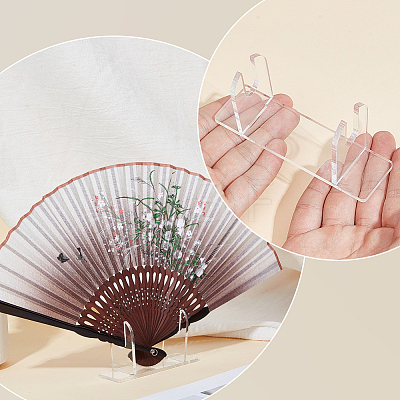 3Bags Acrylicr Fan Storage Holder AJEW-CN0007-52-1
