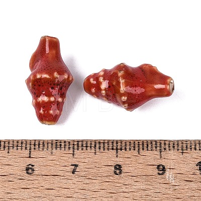 Vintage Handmade Porcelain Beads PORC-Q006-08F-1