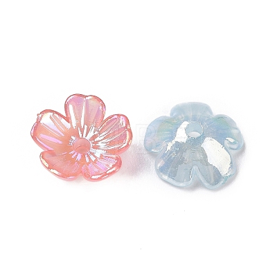 Transparent Acrylic Beads Caps OACR-E013-01-1