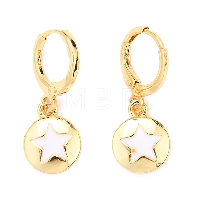 Brass Huggie Hoop Earrings EJEW-JE04324-1