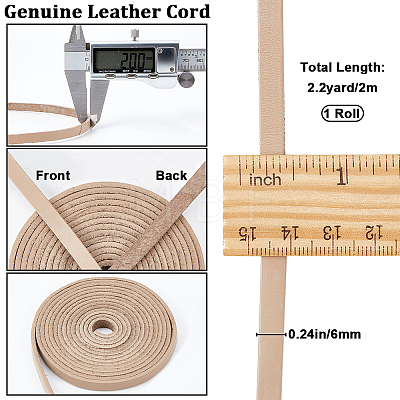 2M Flat Leather Cord LC-WH0007-07A-04-1