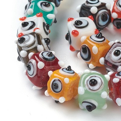 Handmade Bumpy Lampwork Beads LAMP-J092-03B-1