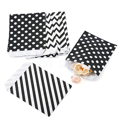 45Pcs 3 Styles Rectangle Kraft Paper Bags CARB-TA0001-14A-1
