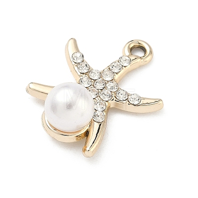 Alloy Rhinestone Pendants ALRI-D303-16G-01-1