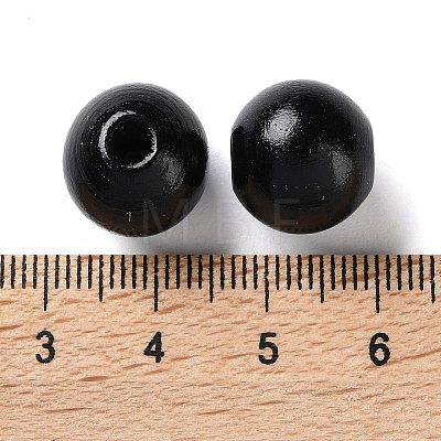 Printed Wood Beads WOOD-Z002-16B-1