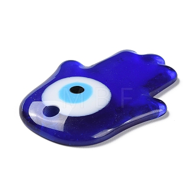 Blue Evil Eye Resin Pendants CRES-D012-01D-1