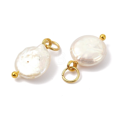 Natural Baroque Keshi Pearl Pendants PALLOY-JF05713-1